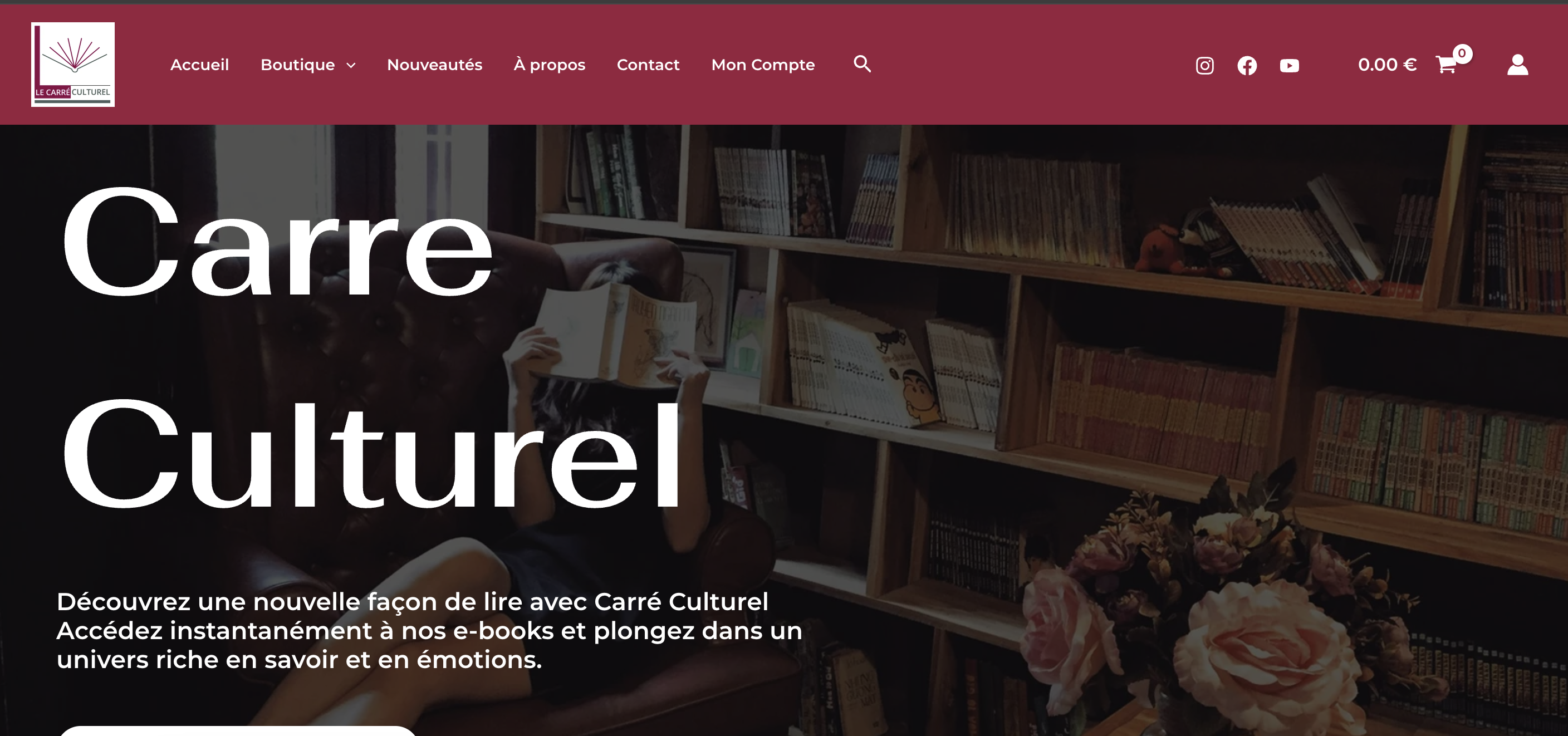 Lire la suite à propos de l’article Le Carré culturel innove et lance sa boutique de vente de livres e-books en ligne